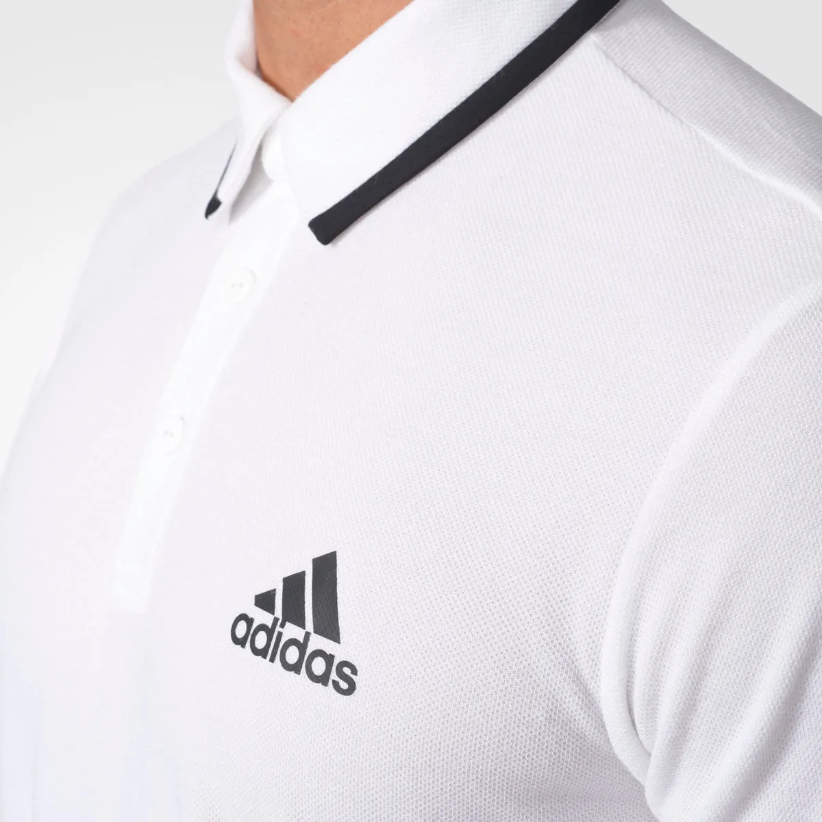 Adidas Men's Tennis Essex Polo Shirt White/Black