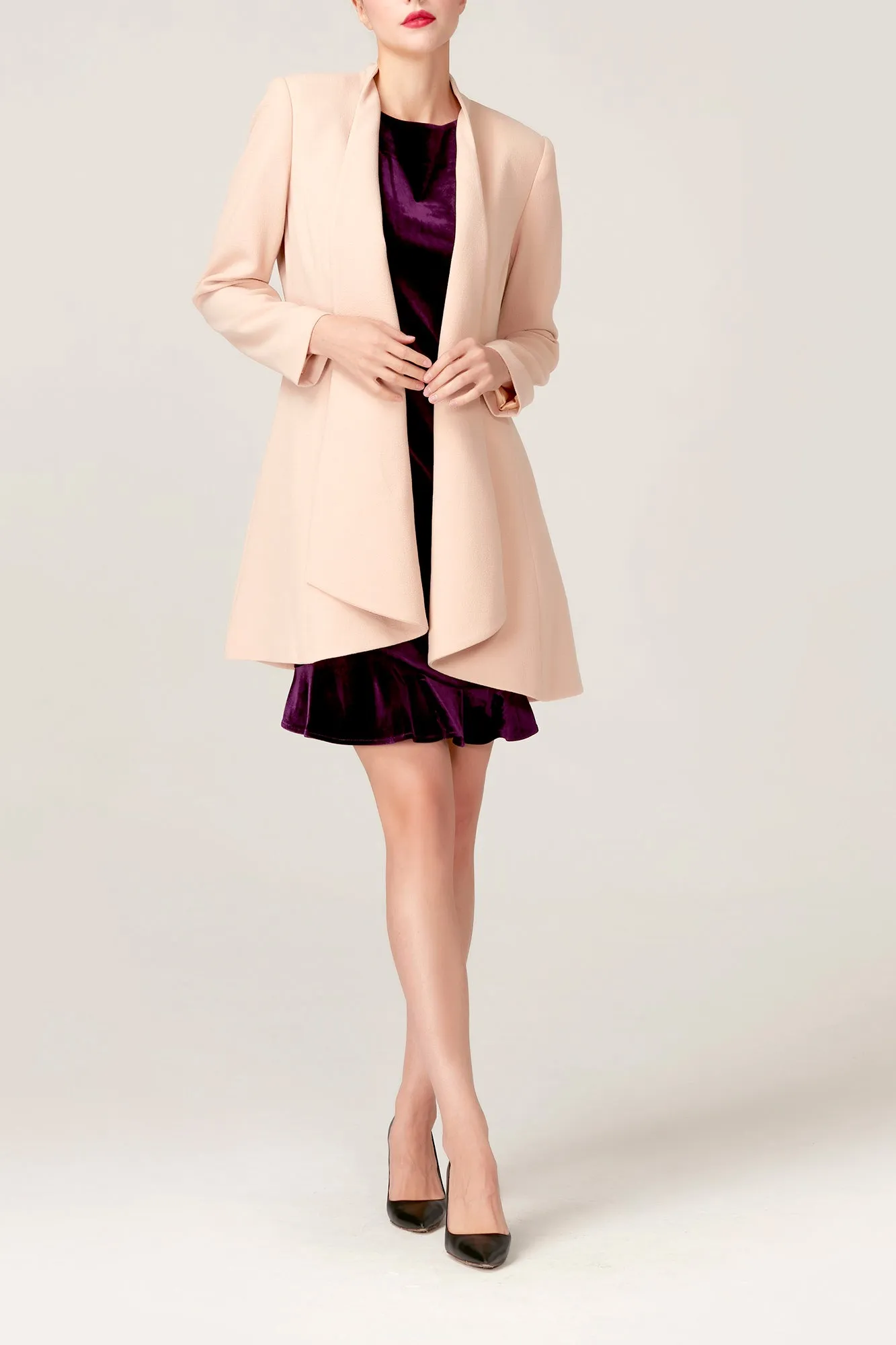 Alana Long Draping Blazer