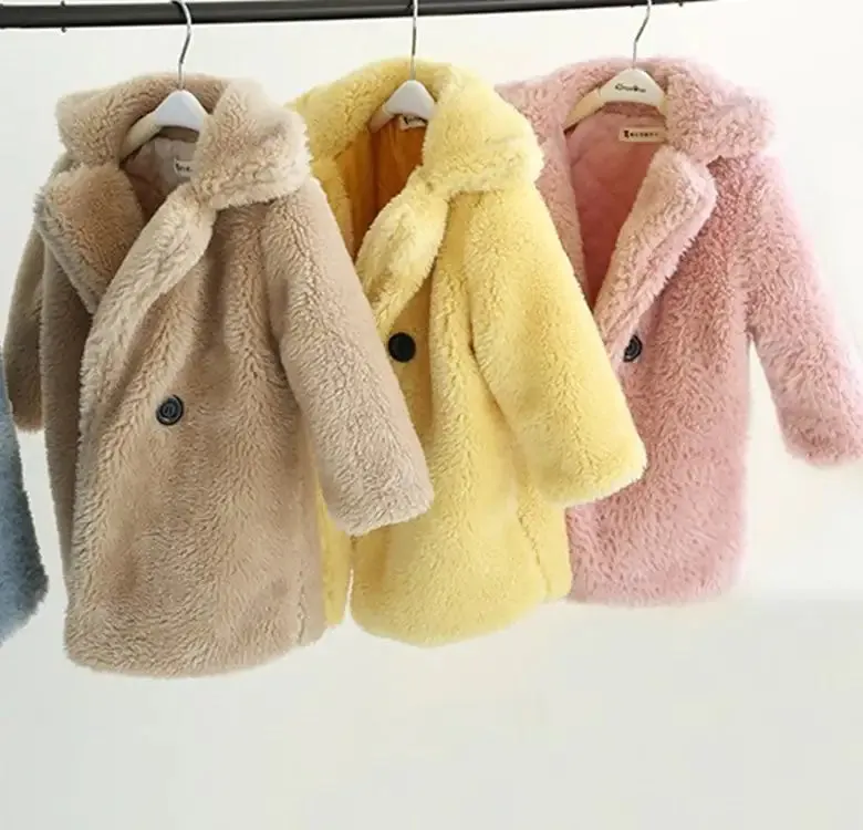 Big Kids Faux Fur Coat