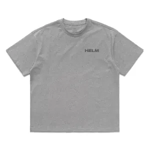 Block Logo Tee | Heather Grey