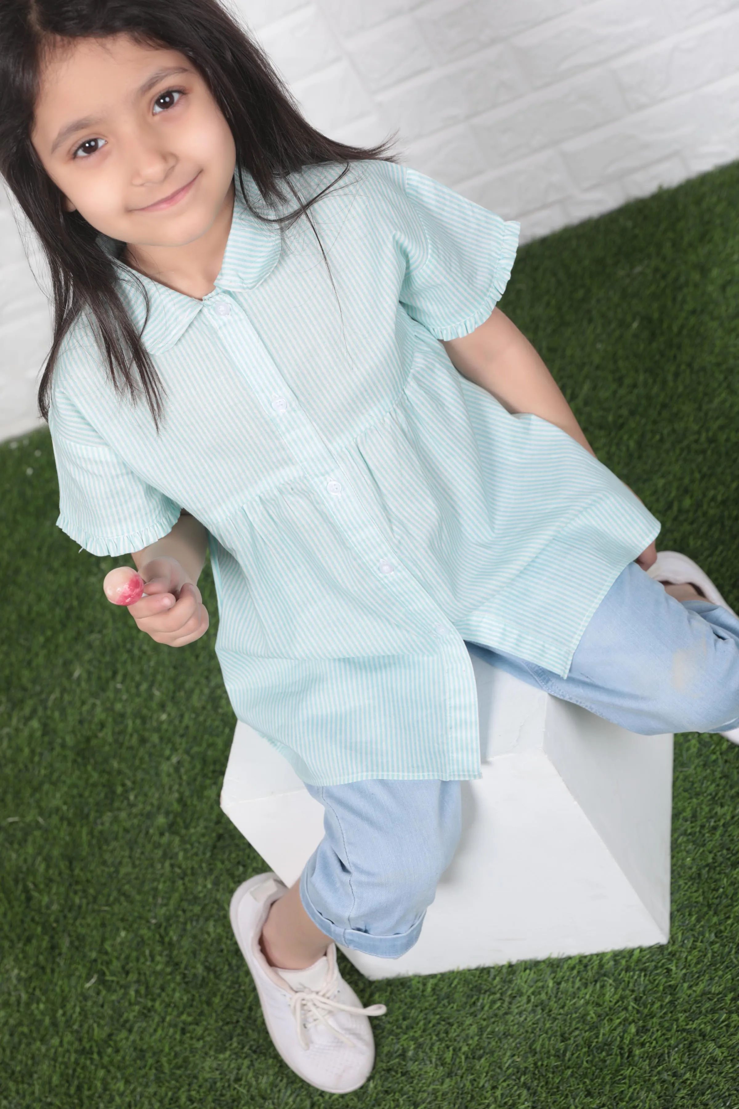 Blue Striped Blouse