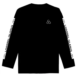 Channel Islands White Hex Crew Fleece - Black