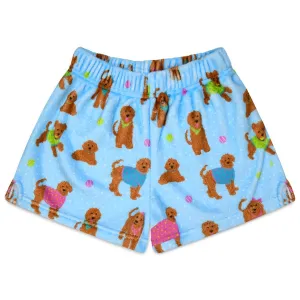 Cozy Pups Pups Plush Shorts