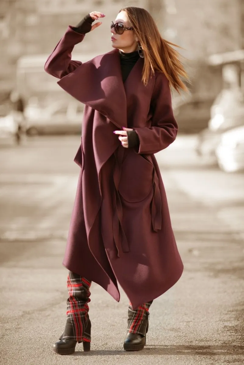 Dark Red Coat VICTORIA