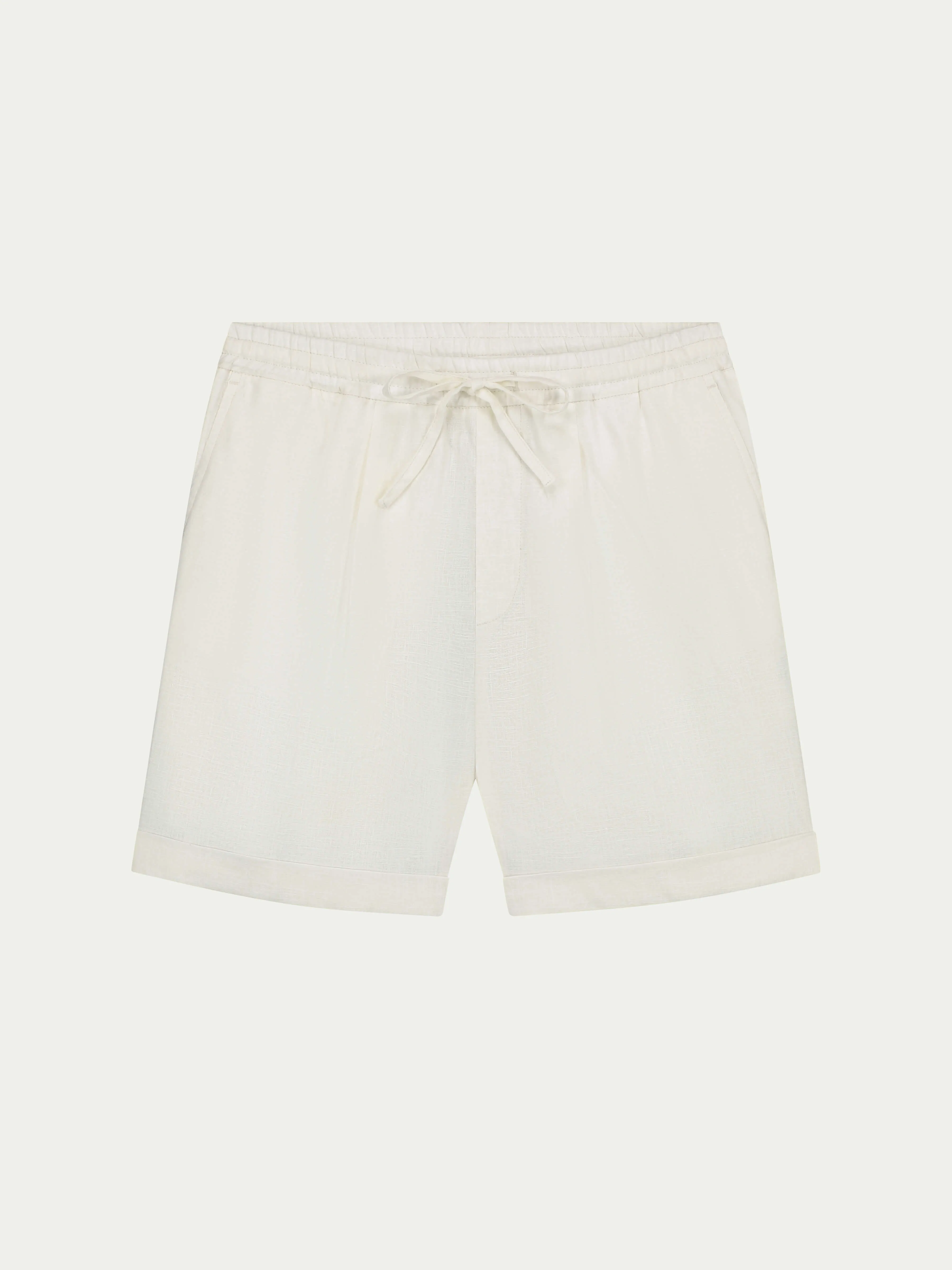 Ivory Linen Seaside Shorts