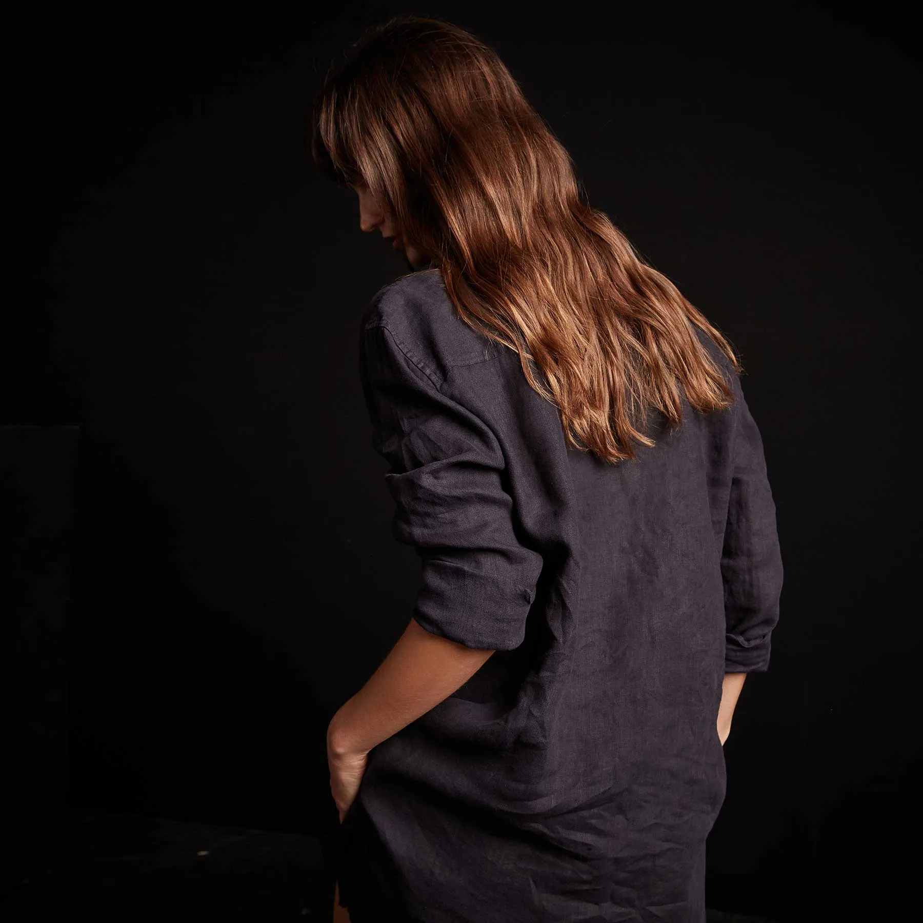 Lightweight Linen Shirt - French Navy Pigment