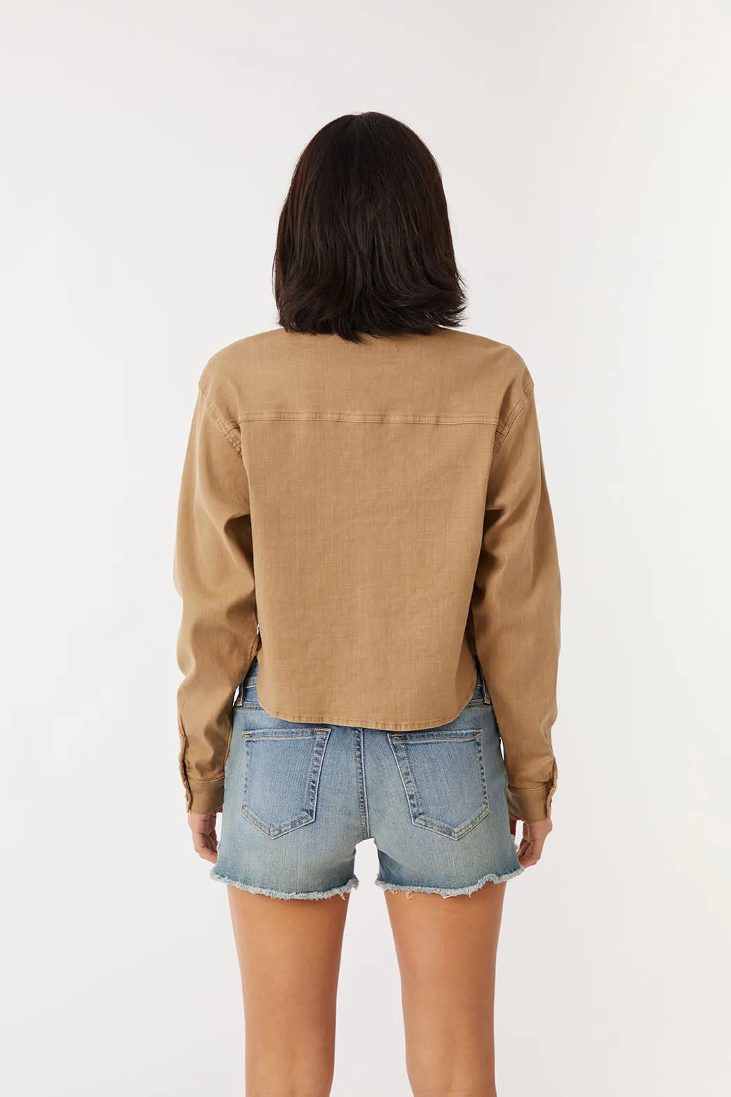 Lulu Crop Linen Shirt