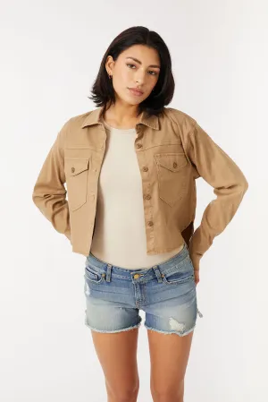 Lulu Crop Linen Shirt