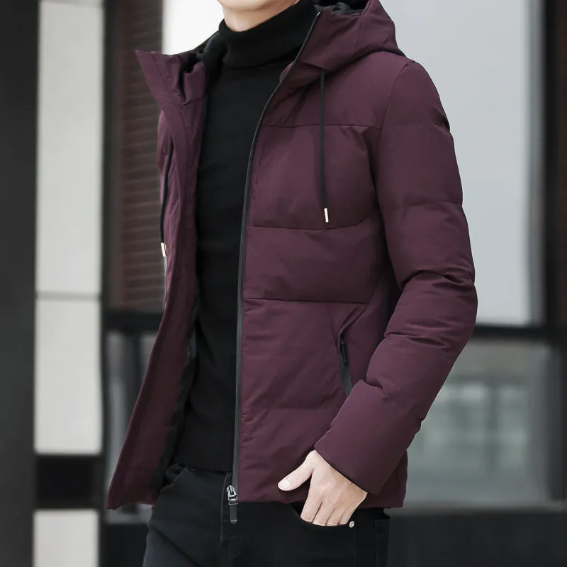 Luxuriously crafted, this detached hooded coat