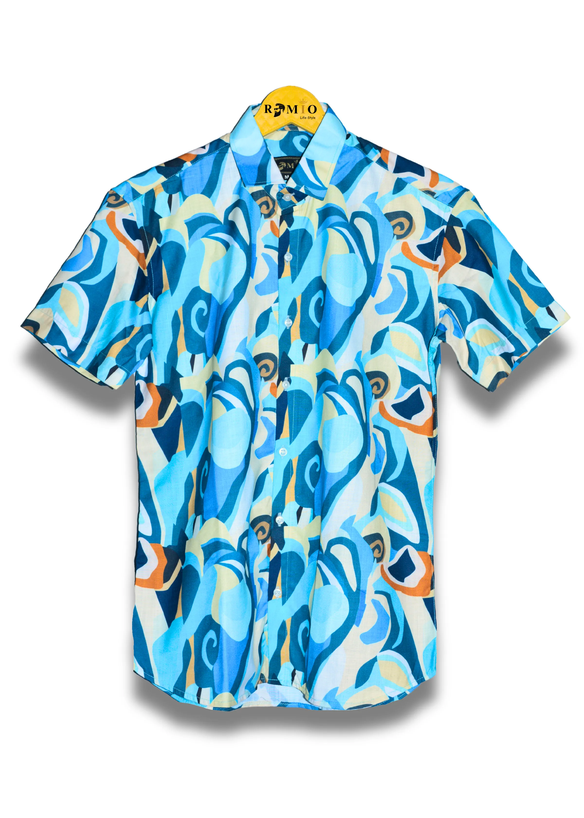 Men Relaxed Printed Casual Half Sleev Shirt  (f30)