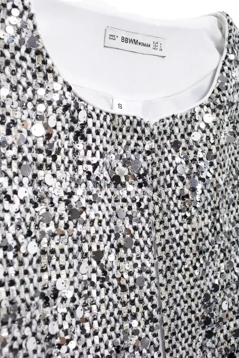 'Mia' Minimalist Versatile Sequin Tweed Jacket