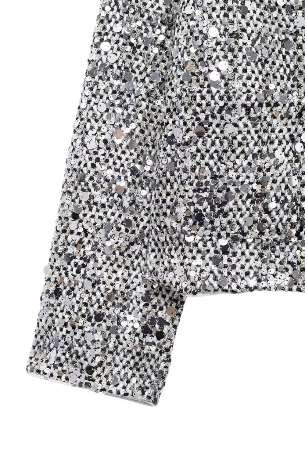 'Mia' Minimalist Versatile Sequin Tweed Jacket