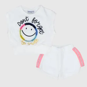 "Don't Forget To Smile" 2-Piece Outfit Set