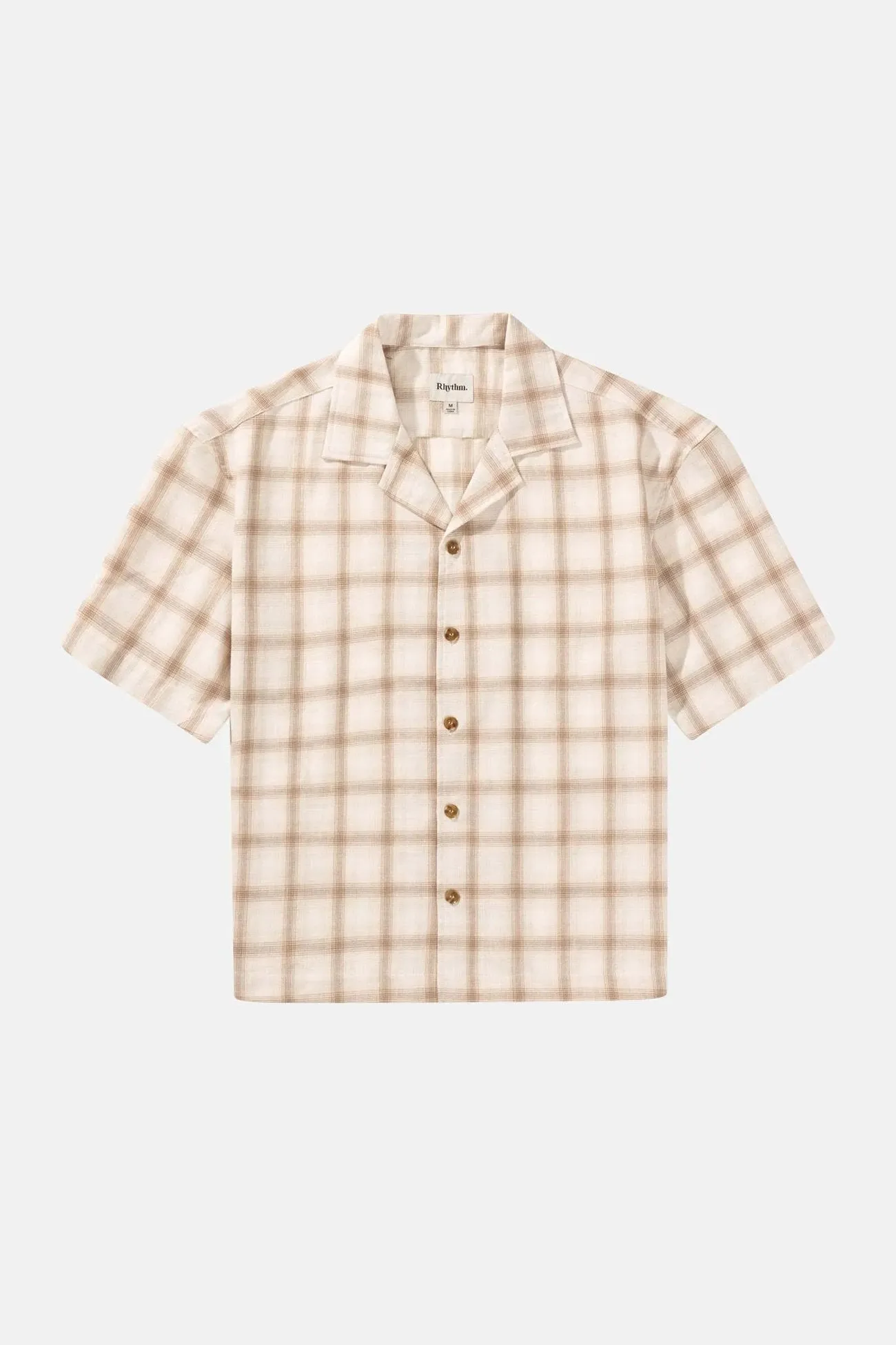 Relaxed Check Short Sleeve Shirt Natural