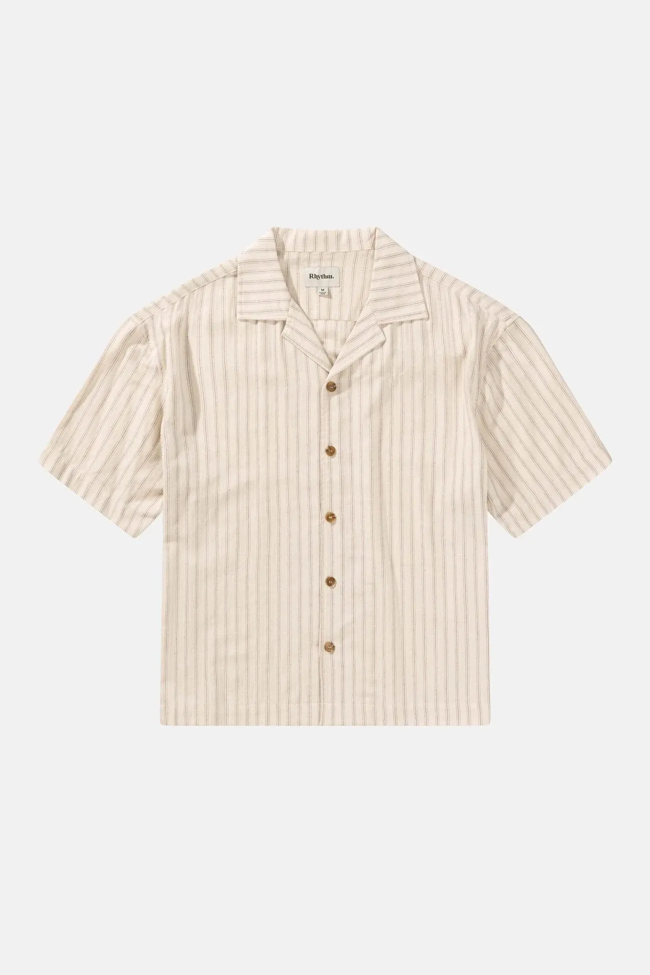 Relaxed Stripe Short Sleeve Shirt Natural