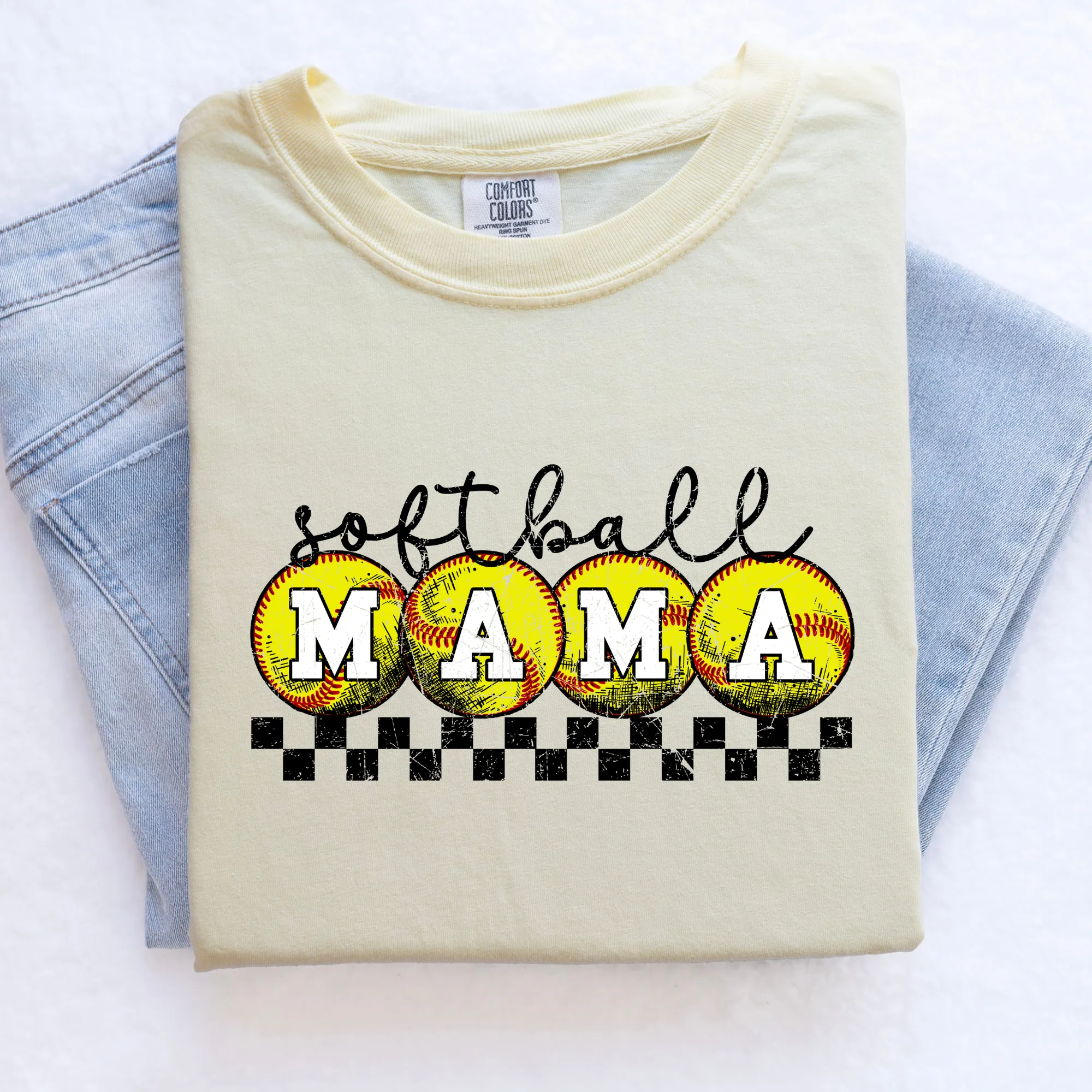 Retro Softball Mama Shirt