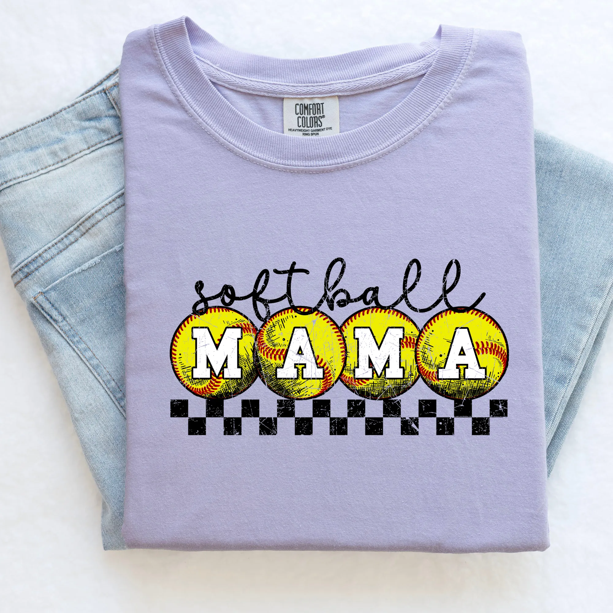 Retro Softball Mama Shirt