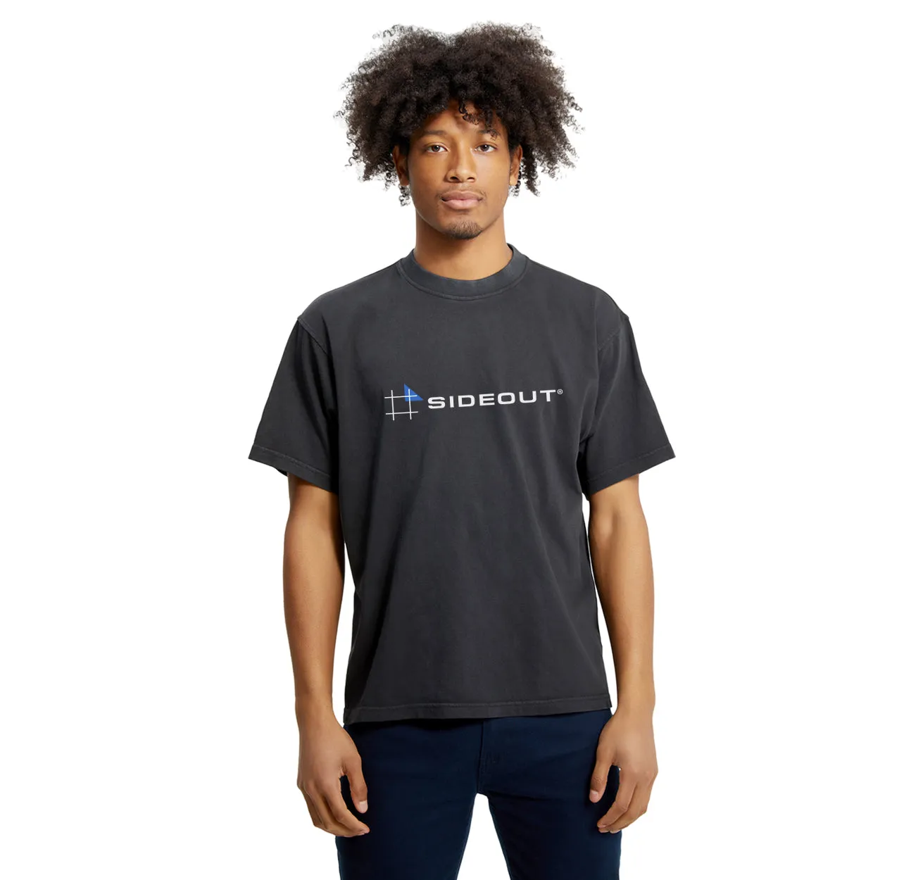 Sport Heavyweight Boxy Black Tee