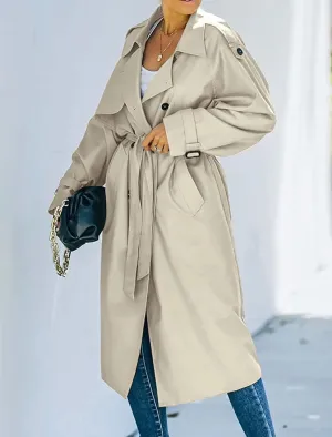 Tie Up Trench Coat