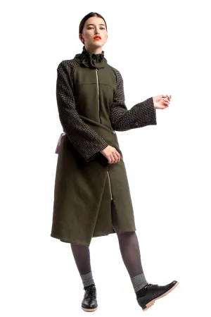 Versatile Wool Coat Green