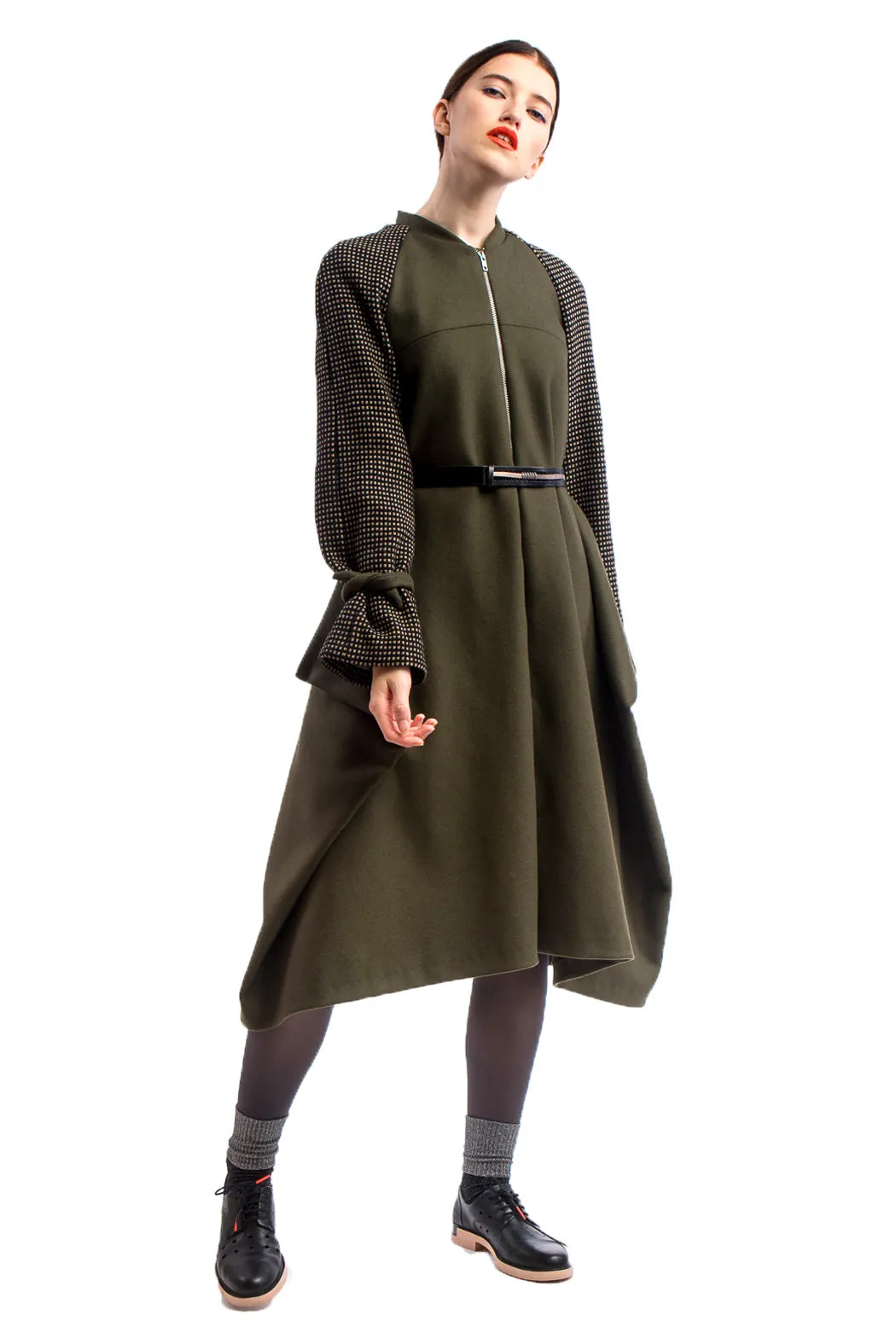 Versatile Wool Coat Green