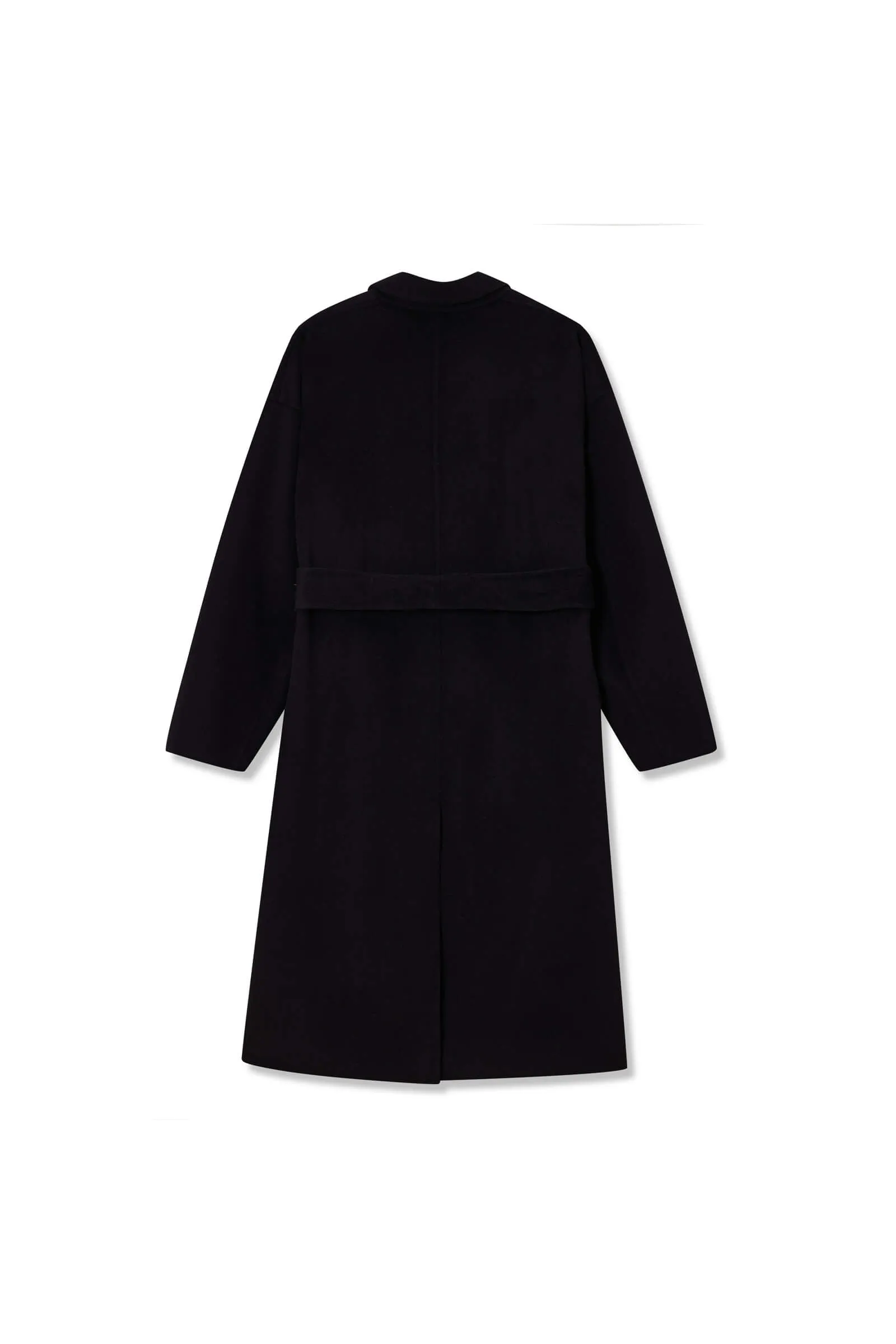 Wool Suit Collar Horn Button Coat